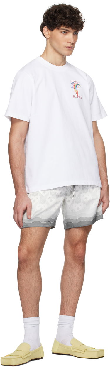 Kratke hlače Casablanca Drawstring Shorts Siva | MPS25-TR-012-01, 3