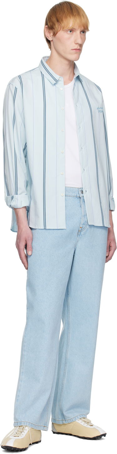 Kavbojke MAISON KITSUNÉ Maison Kitsuné Relaxed Jeans Modra | OM01105WD4009, 3
