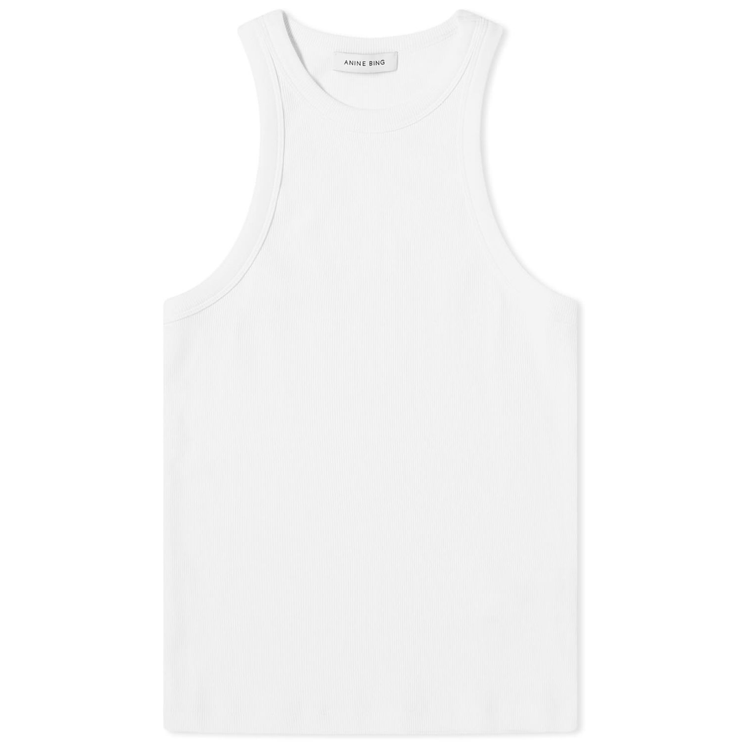 Majica brez rokavov Anine Bing Eva Tank Vest, Size Large Bela | A-08-0151-100, 1