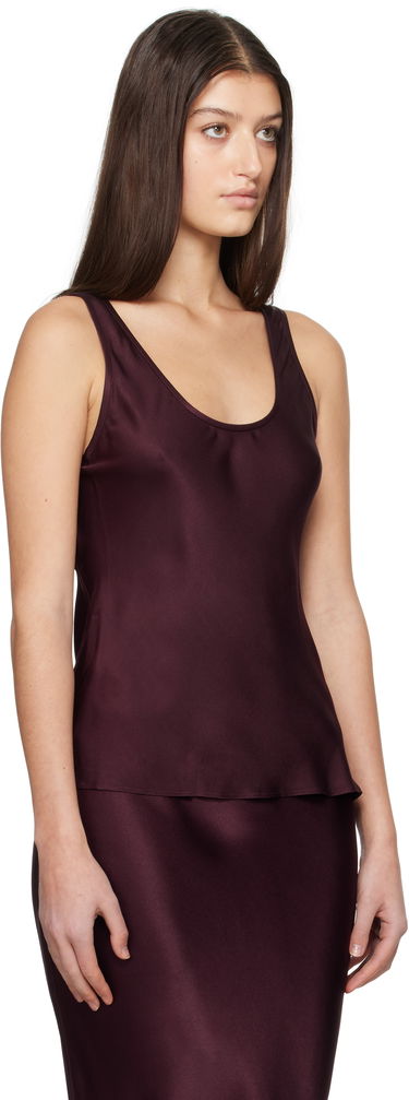Majica brez rokavov Anine Bing Anine Bing Lea Silk Tank Top Bordo | A-07-0839-RED15, 1