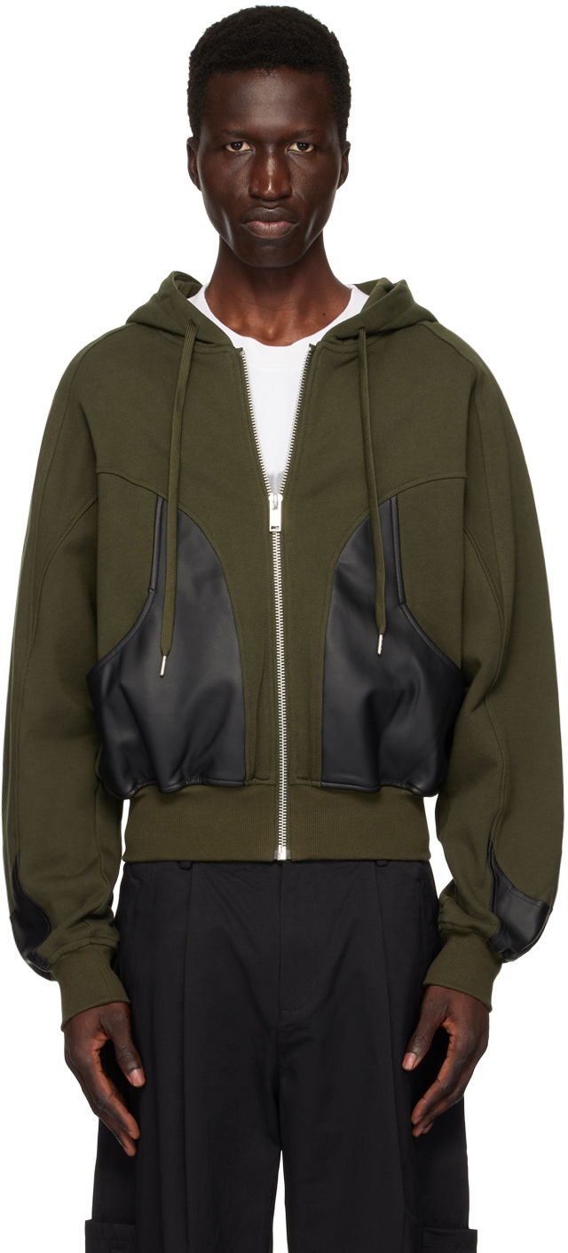 Pulover Han Kjøbenhavn Han Kjobenhavn Relaxed Fit Zip Up Hoodie Zelena | M-134045