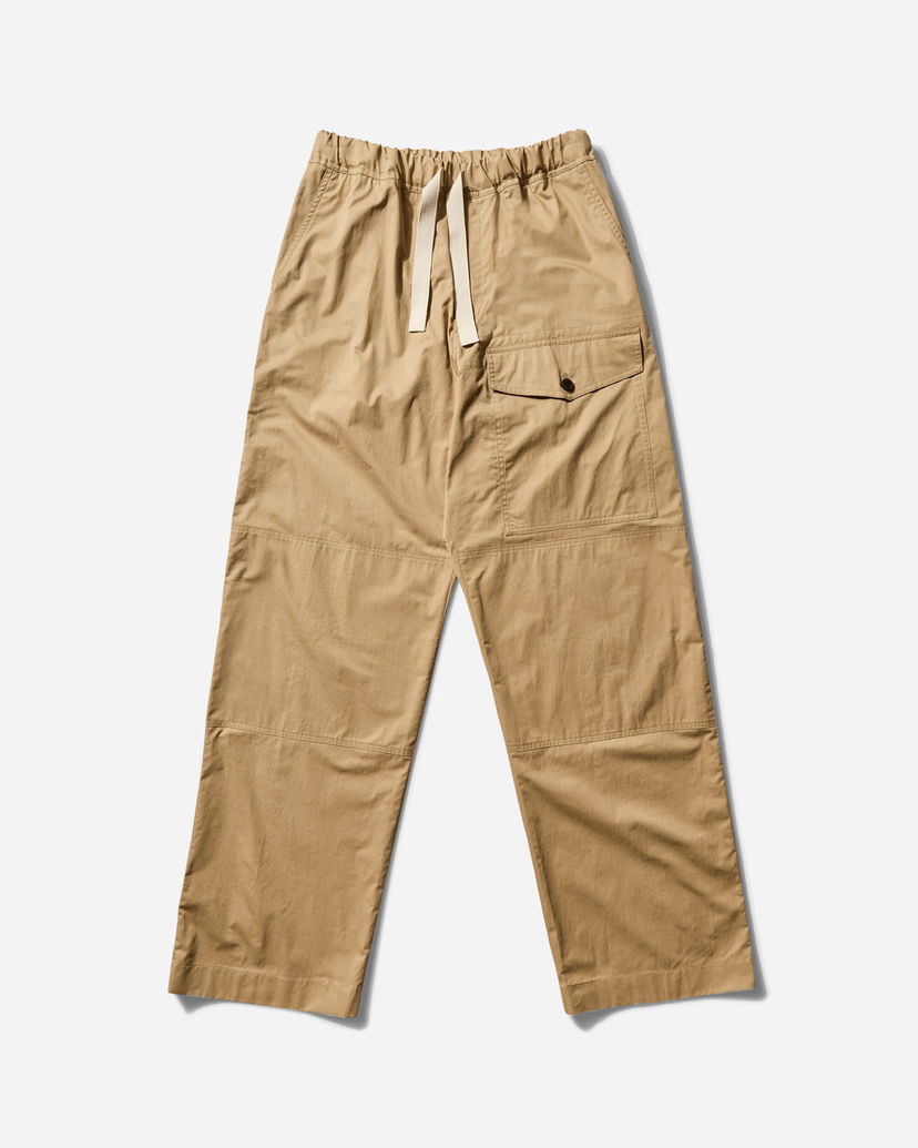 Cargo hlače Dries Van Noten Drawstring Viscose Pants Bež | 251-020911-1147 103