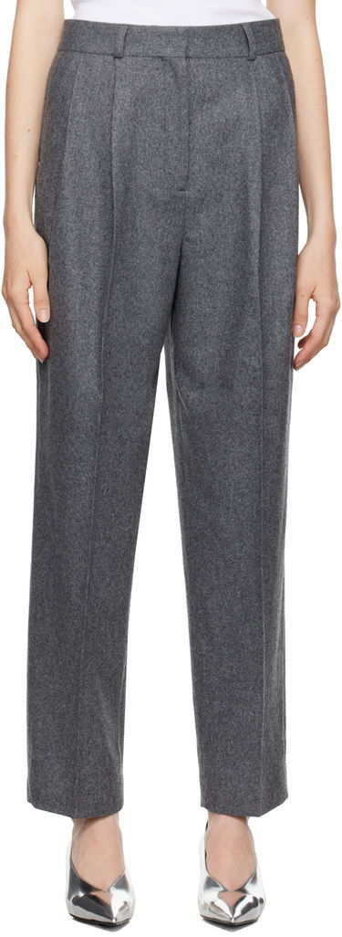 Hlače TOTEME Double-Pleated Tailored Trousers Siva | 244-WRB847-FB0024, 0