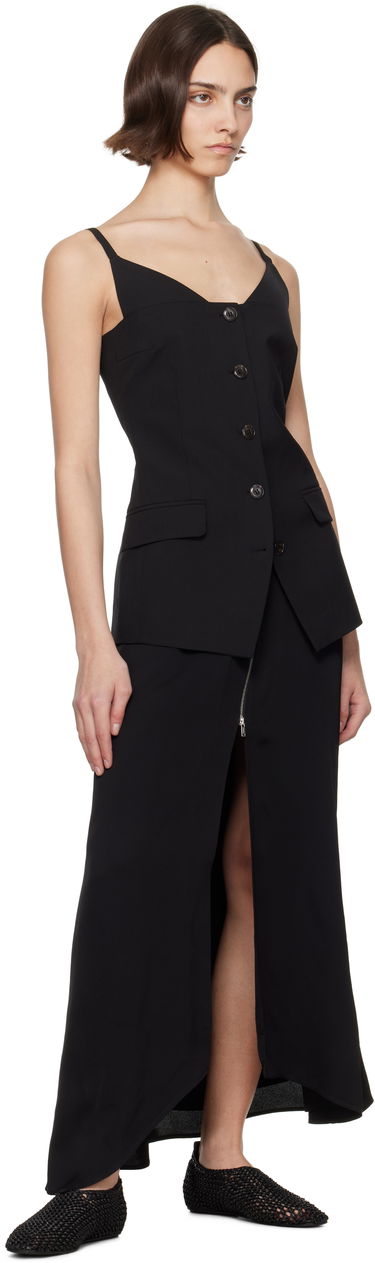 Telovnik Nanushka Nanushka Cinda Sleeveless Button-Up Top Črna | NW25SSTP25299, 3