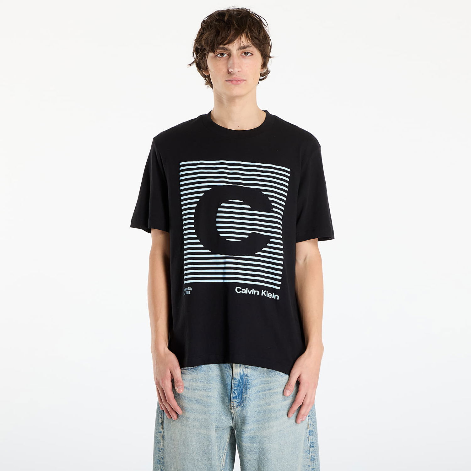 Majica CALVIN KLEIN Speaker Graphic Tee Jeans Ss 20S Črna | LV04RD811G UB1, 0