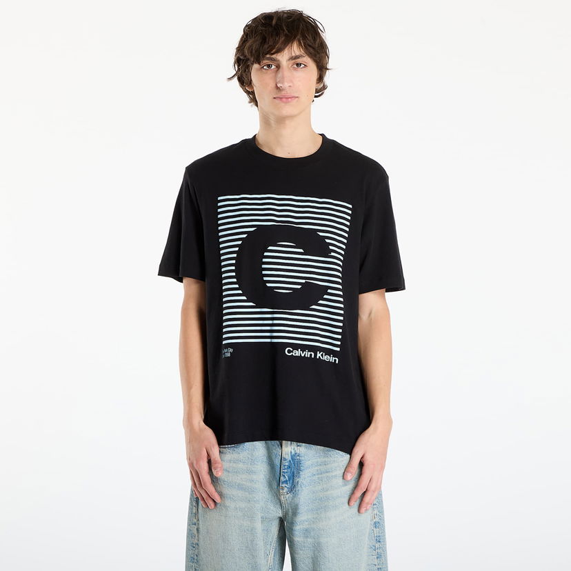 Majica CALVIN KLEIN Speaker Graphic Tee Jeans Ss 20S Črna | LV04RD811G UB1