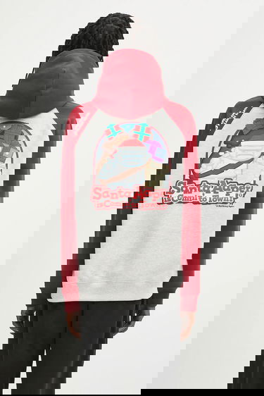 Pulover AAPE by A Bathing Ape AAPE By A Bathing Ape Raglan Hoodie Rdeča | AAPSWMB381XXN, 2