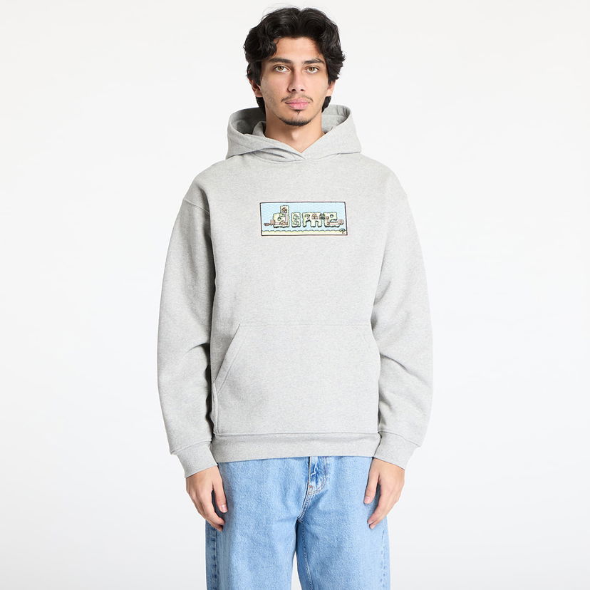 Pulover Dime DIME World Hoodie Siva | DIMEHO2445GRY