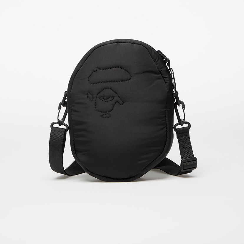 Torba za čez ramo BAPE A BATHING APE Quilting Ape Head Shoulder Bag Črna | 001SGK301003M BLK