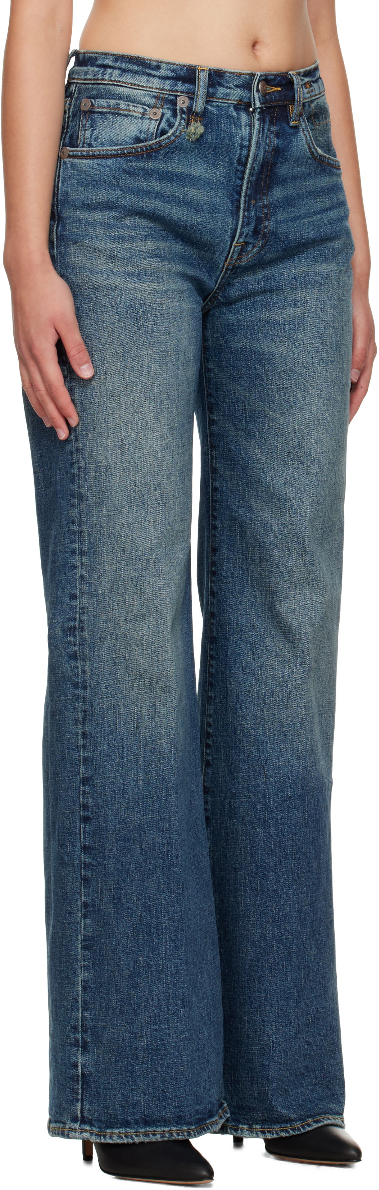 Kavbojke R13 R13 Flared Jeans Modra | R13WD188-D246A, 1