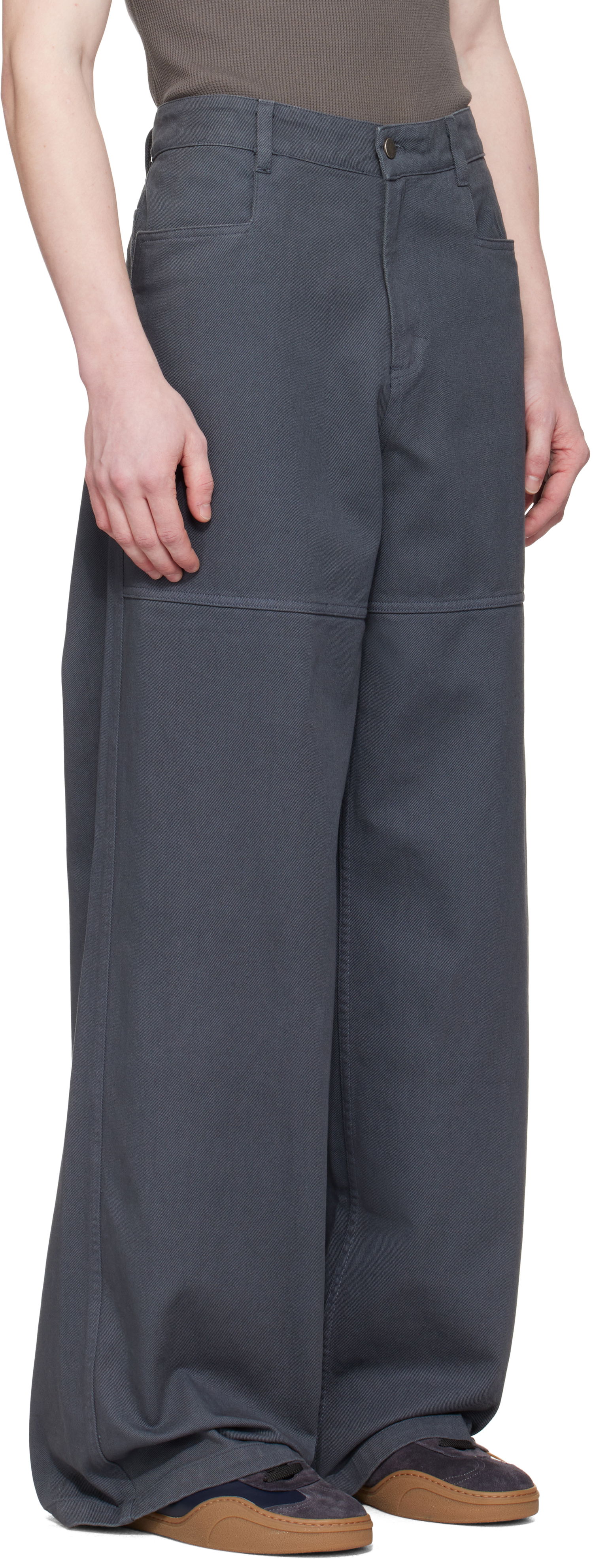 Hlače Serapis Serapis Wide Sailor Trousers Siva | SS25_WP_3, 1
