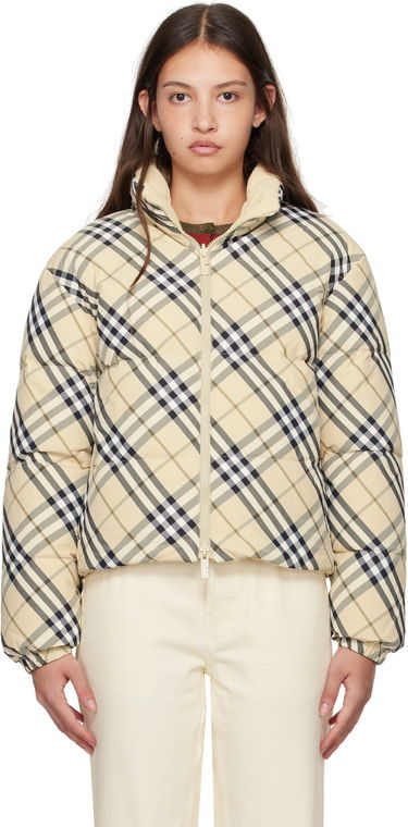 Puhovka Burberry Burberry Check Reversible Down Jacket Bež | 8098488, 0