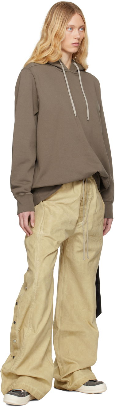Pulover Rick Owens Rick Owens DRKSHDW Hollywood Oversized Hoodie Rjava | DS01E3241 FP, 3