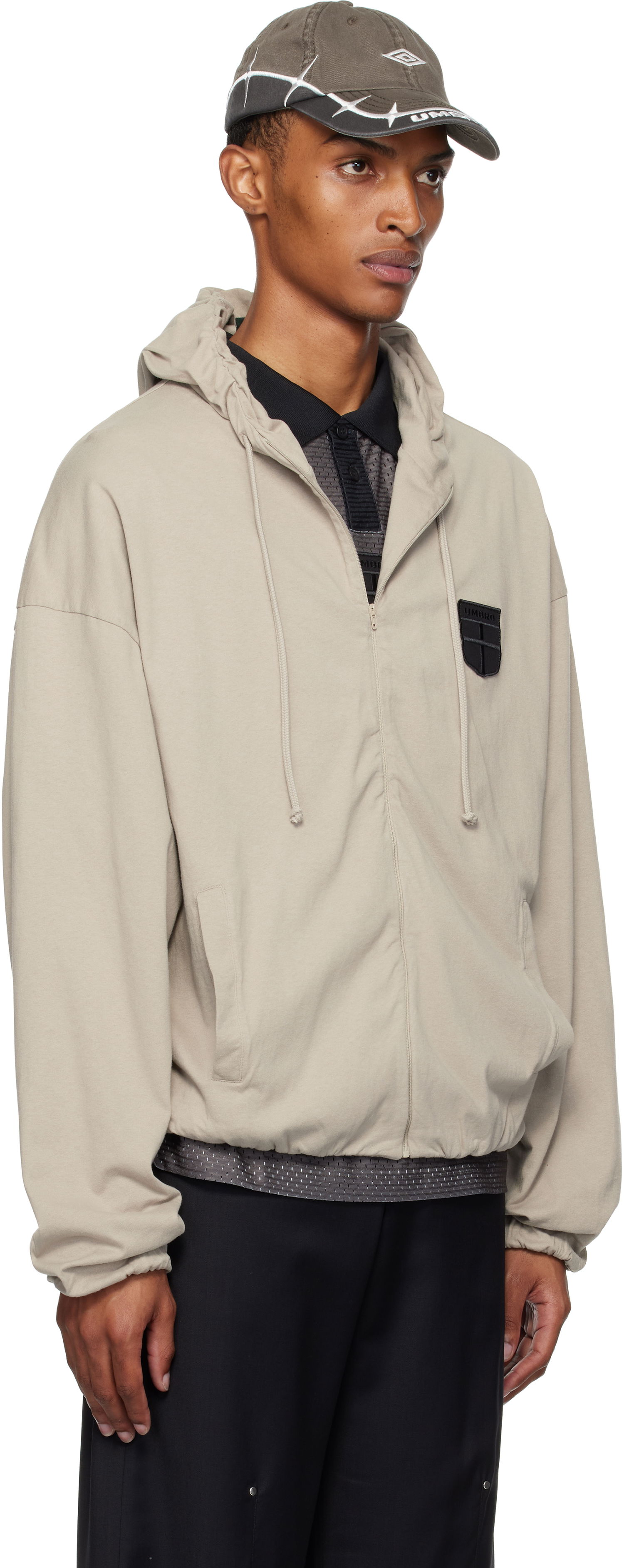 Pulover Umbro Umbro Crest Jersey Hoodie Bež | UBMW0245JY61, 1