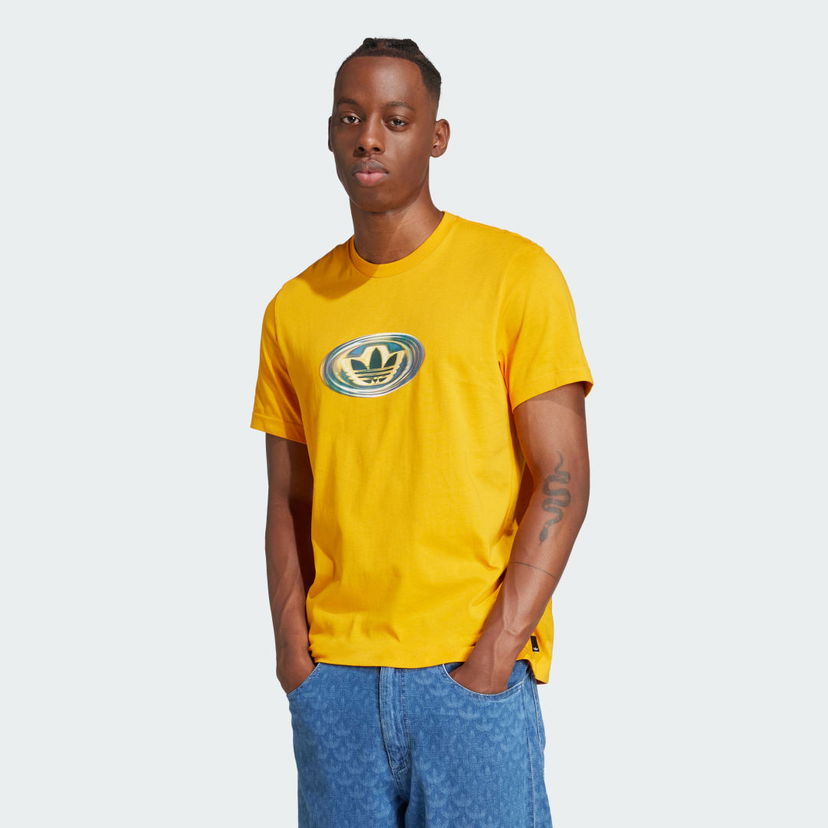 Majica adidas Originals adidas Originals 90s Logo T-Shirt Rumena | JM0480