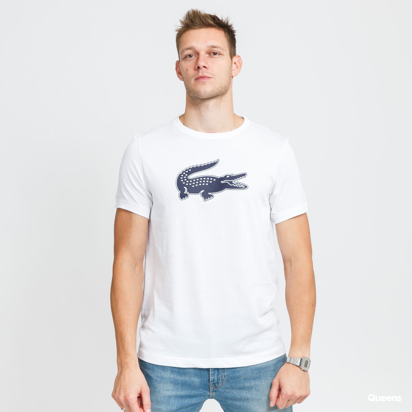 Majica Lacoste Print Crocodile Tee Bela | TH2042, 0