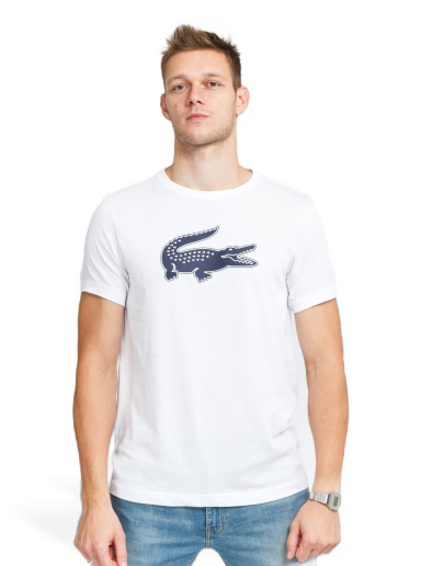 Majica Lacoste Print Crocodile Tee Bela | TH2042