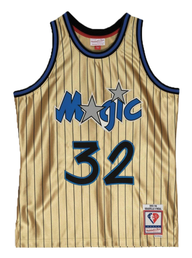 Dres Mitchell & Ness Orlando Magic Shaquille O'Neal 75th Gold Swingman Jersey Kovinski | SMJY4398-OMA93SONGOLD
