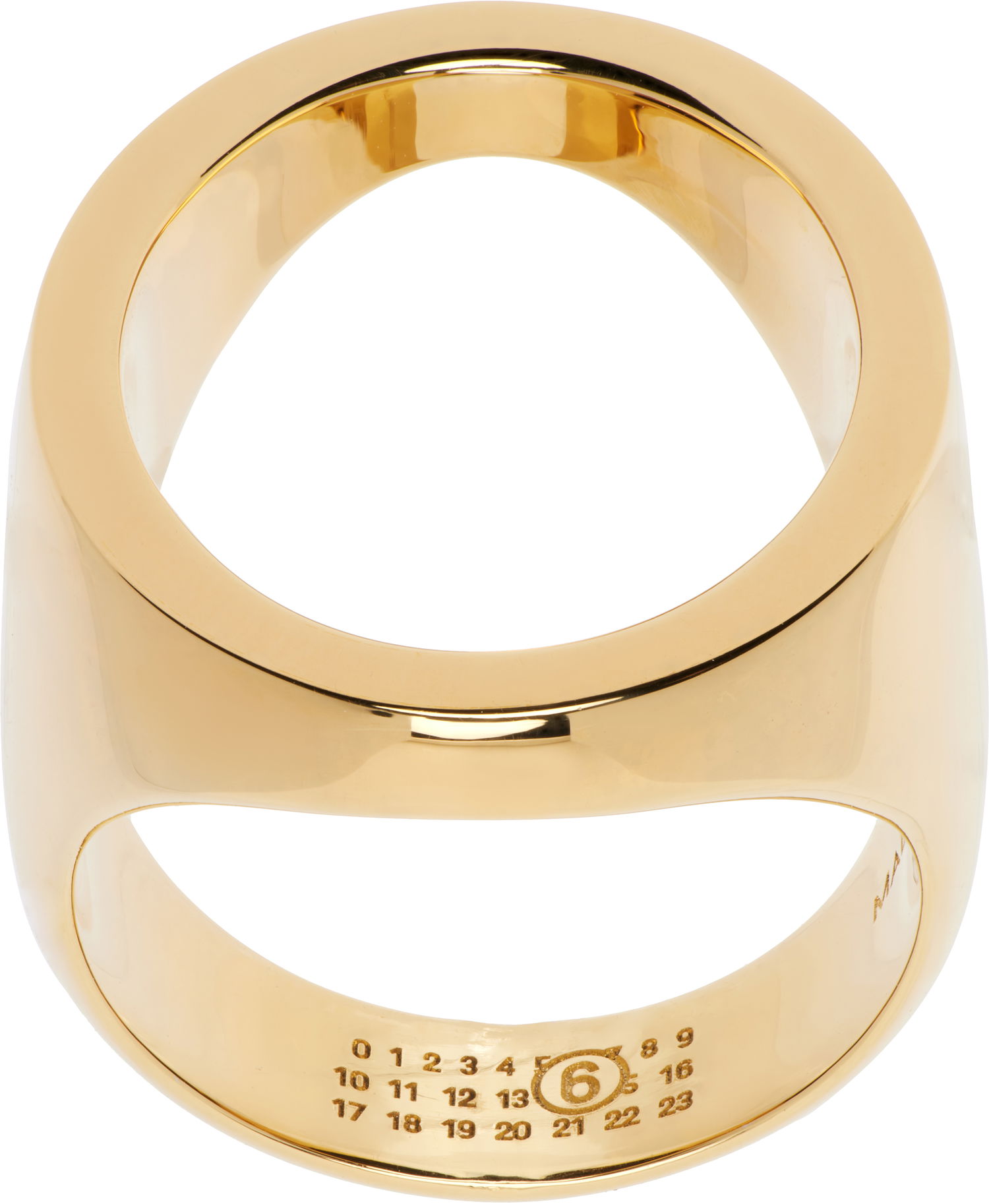 Prstan Maison Margiela MM6 Maison Margiela Gold Tone Open Ring Rumena | SM7UQ0088 P7355, 0