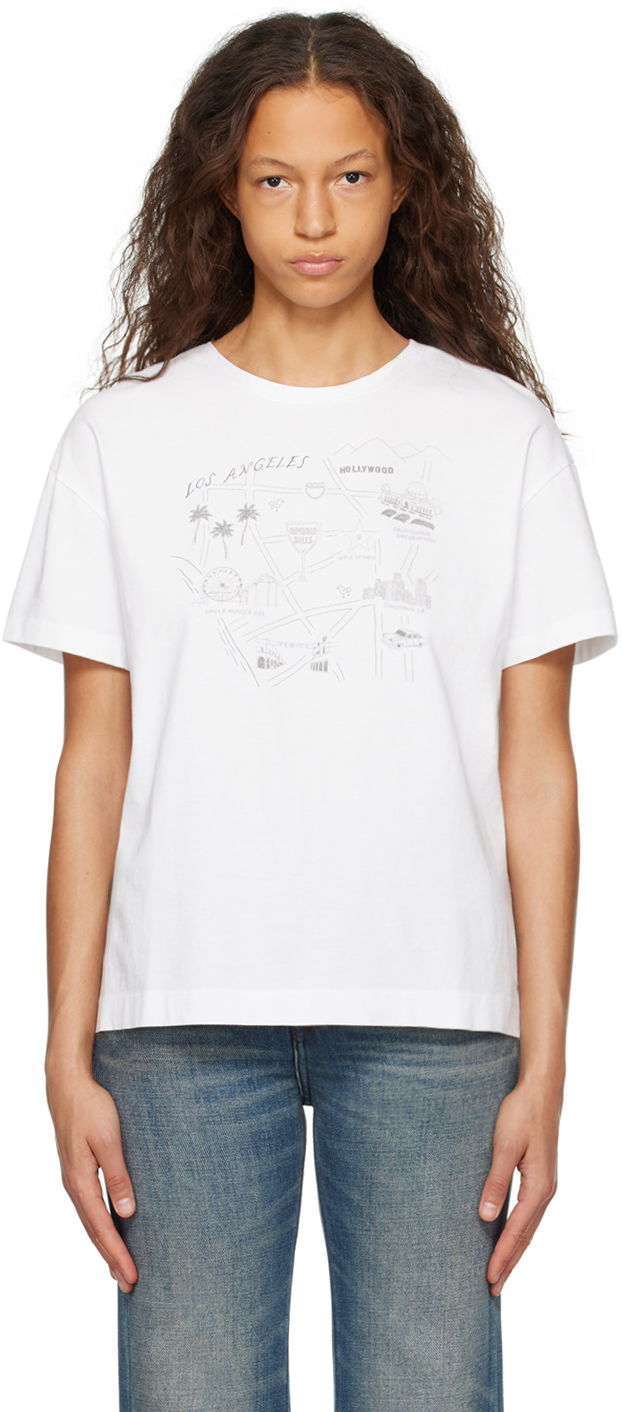 Majica rag & bone Mica City Graphic T-Shirt Bela | WCC24ST004MC04
