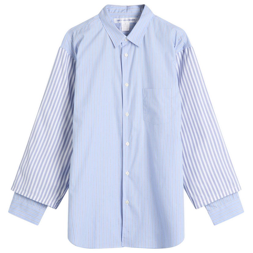 Srajce Comme des Garçons SHIRT Stripe Oxford YD Modra | FP-B039-051-1