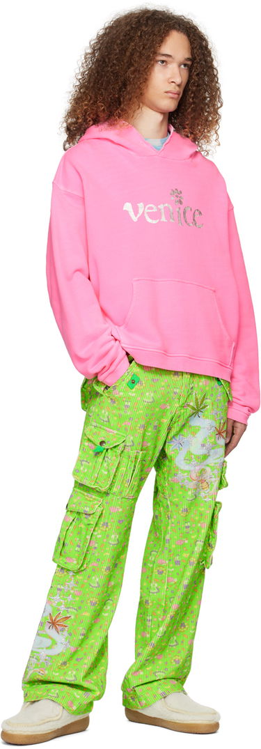 Pulover ERL Venice Print Hoodie Roza | ERL07T031, 3