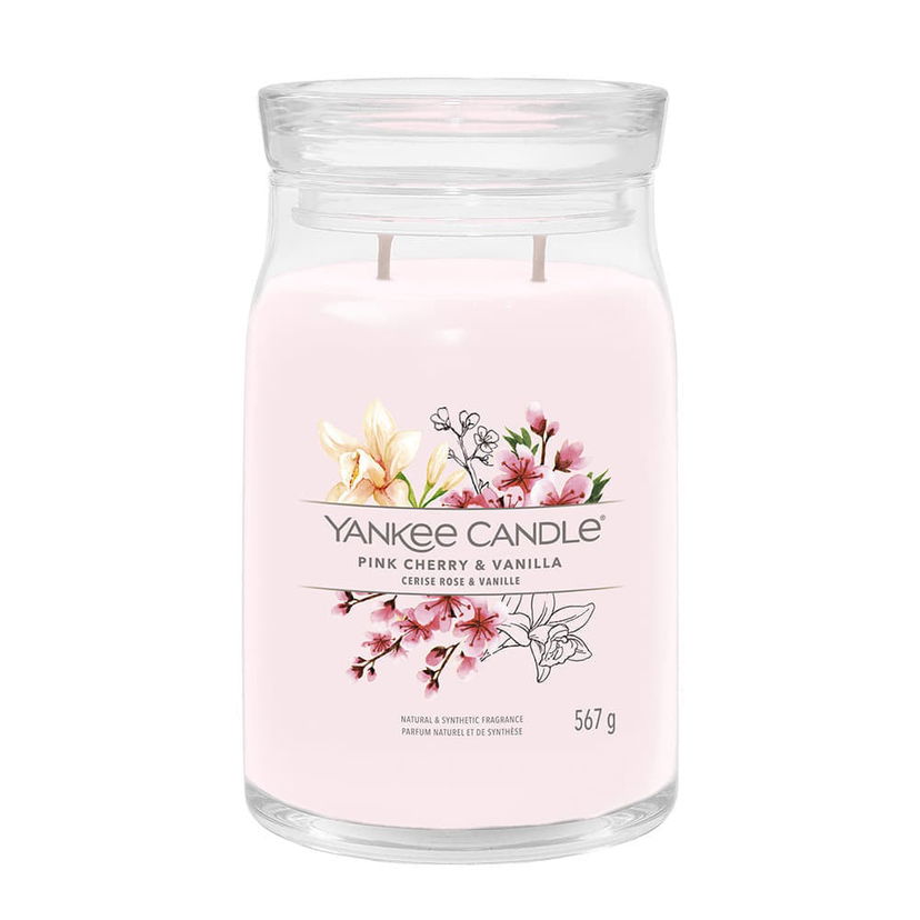 Sveče Yankee Candle Signature Large Jar 2 Wicks Pink Cherry & Vanilla Roza | 40493