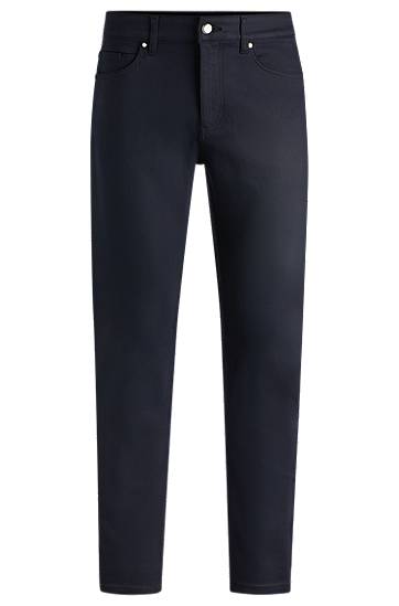 Hlače BOSS Porsche x BOSS Tapered-Fit Performance-Stretch Jeans Mornarica | 50542713