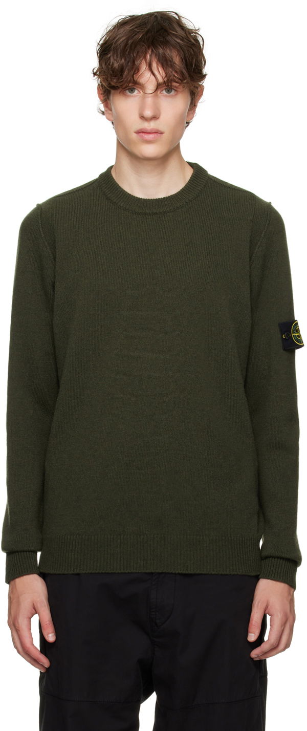 Pleteni pulover Stone Island Crewneck Zelena | 7915508A3, 0