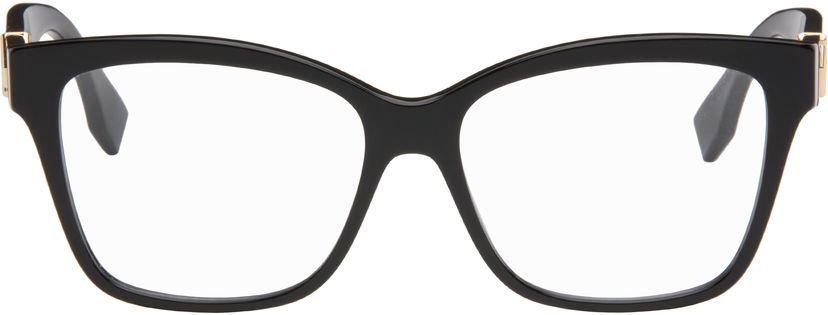 Sončna očala FENDI FF Diamonds Rectangular Frame Glasses Črna | FE50117I@55001 192337204067
