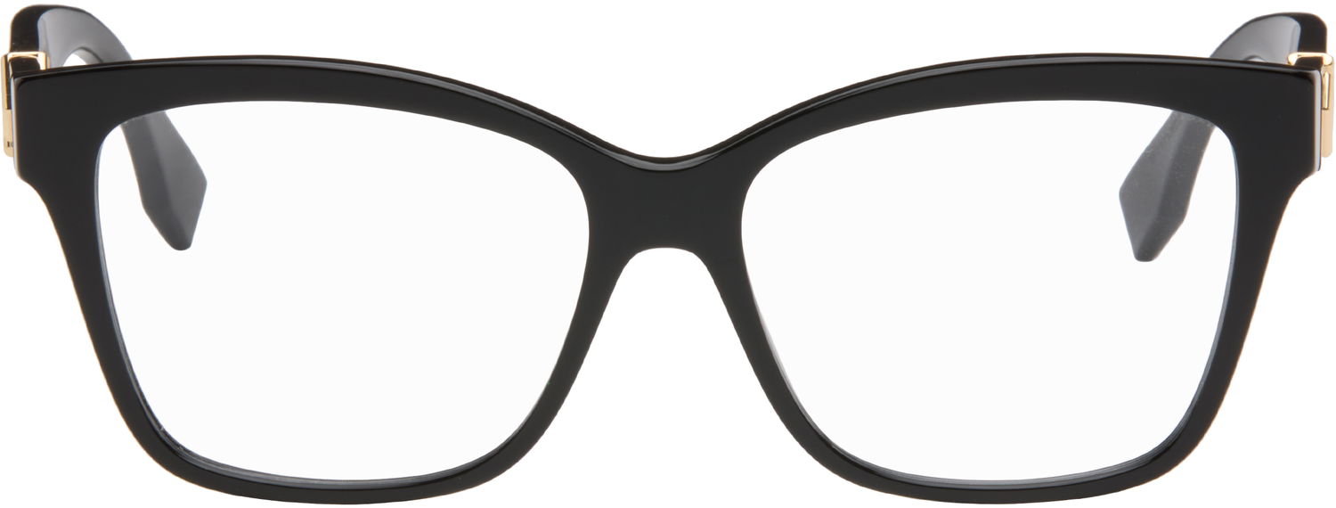 Sončna očala FENDI FF Diamonds Rectangular Frame Glasses Črna | FE50117I@55001 192337204067, 0