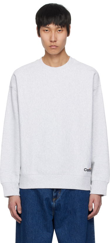 Pleteni pulover Carhartt WIP Label Script Sweatshirt Siva | I034429, 0