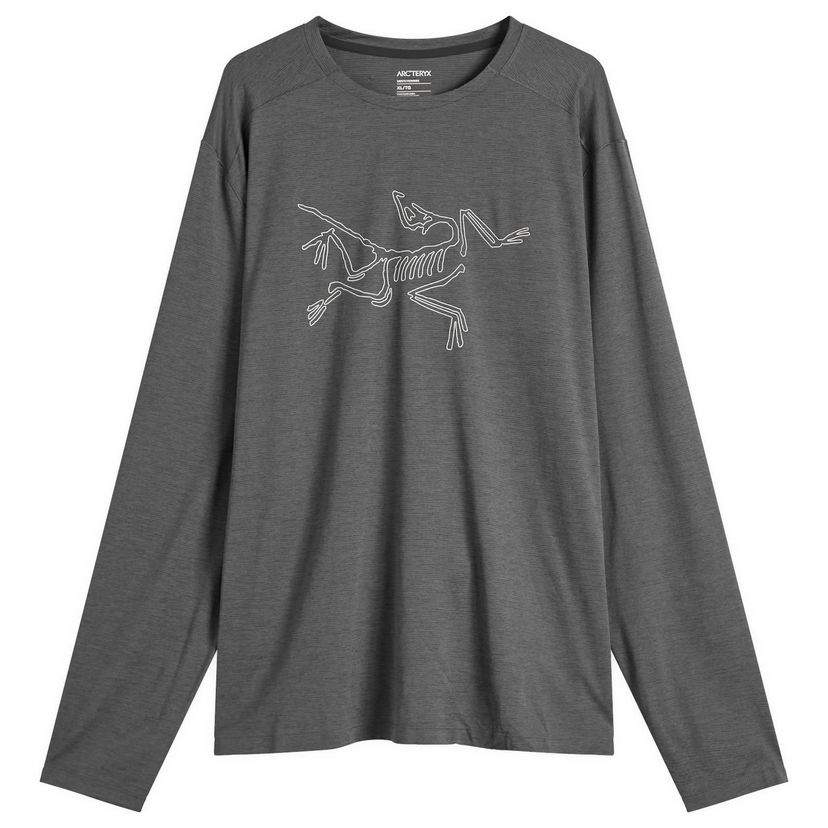 Majica Arcteryx Cormac Logo Long Sleeve T-Shirt, Size X-Large Siva | X000008452-021579