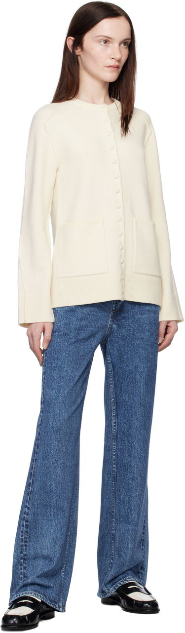 Kavbojke rag & bone Miramar Wide Leg Fleece Lounge Pants Modra | WCW24H70058205, 3