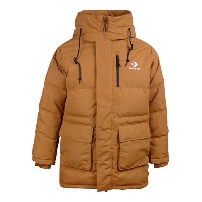 Parka Converse Mid-Length Puffer Jacket Rjava | 10019323-A01