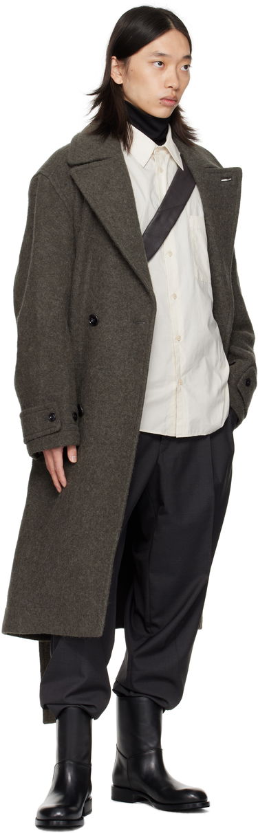 Plašči LEMAIRE Lemaire Soft Belted Coat Zelena | CO1135 LF504, 3