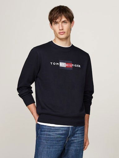 Pulover Tommy Hilfiger Pullover Sweatshirt Črna | MW0MW35541DW5
