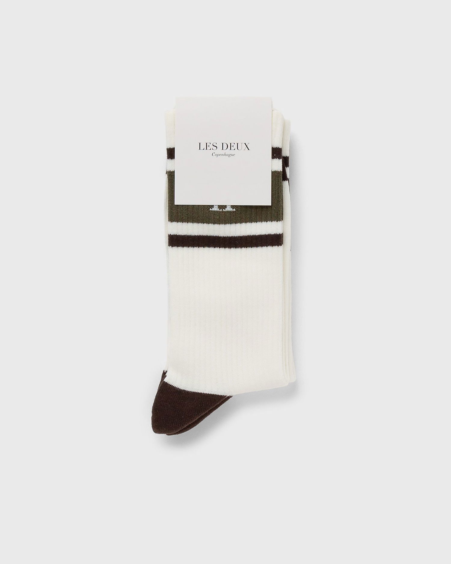 Nogavice Les Deux William Stripe 2-Pack Socks Bela | LDM950006-241953, 0