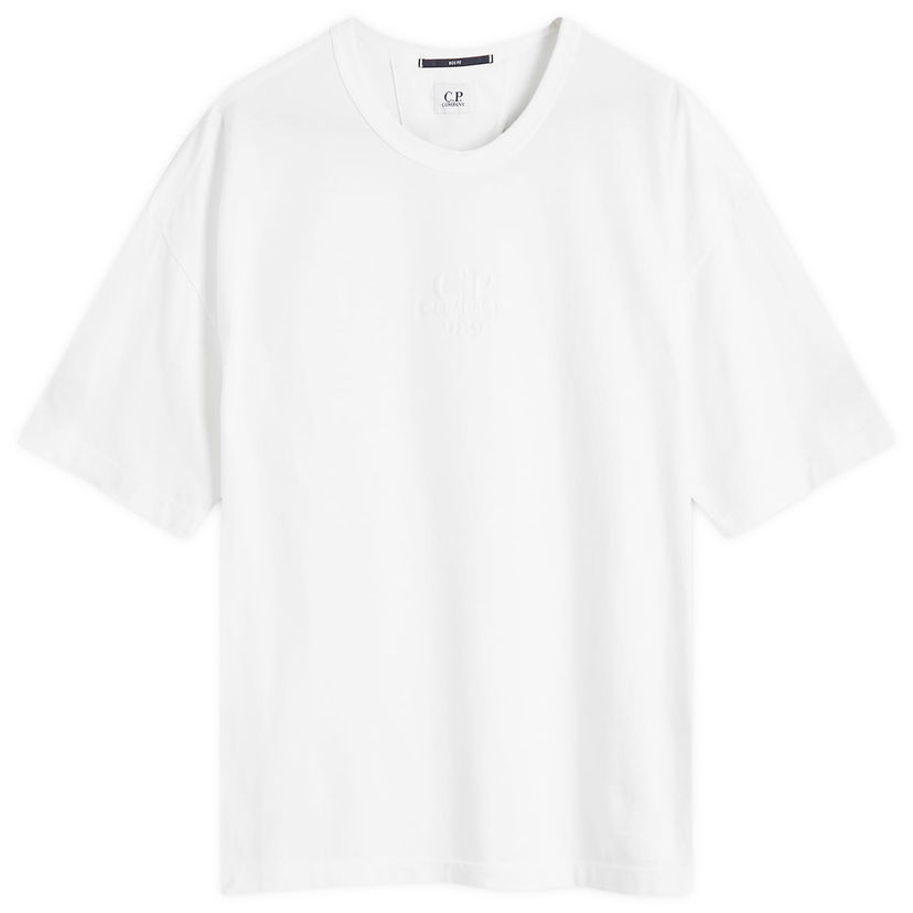 Majica C.P. Company 20/1 Logo T-Shirt Bela | CMTS181A-005697G-103