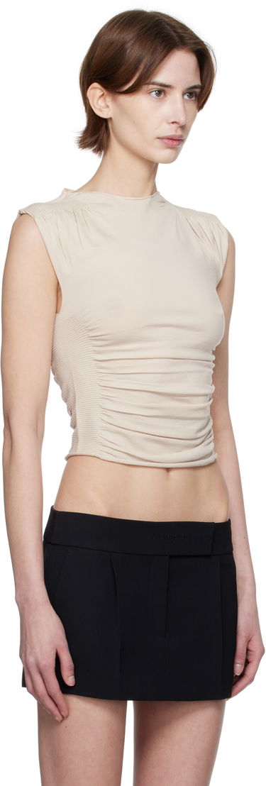 Majica brez rokavov Alexander Wang Alexander Wang Ruched Tank Top Črna | 1KC1251032, 4