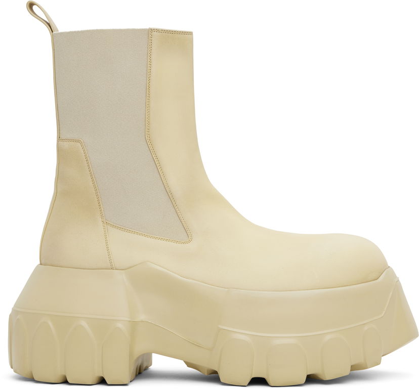 Superge in čevlji Rick Owens Rick Owens Hollywood Beatle Mega Tractor Chelsea Boots Rumena | RU01E5860 LBH