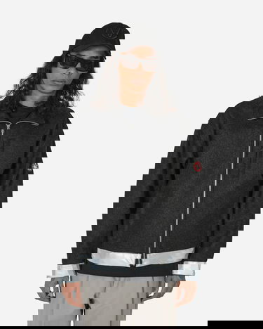 Jakna Cav Empt Reflect Wool Zip Jacket Charcoal Črna | CES25JK06 CHCL, 0