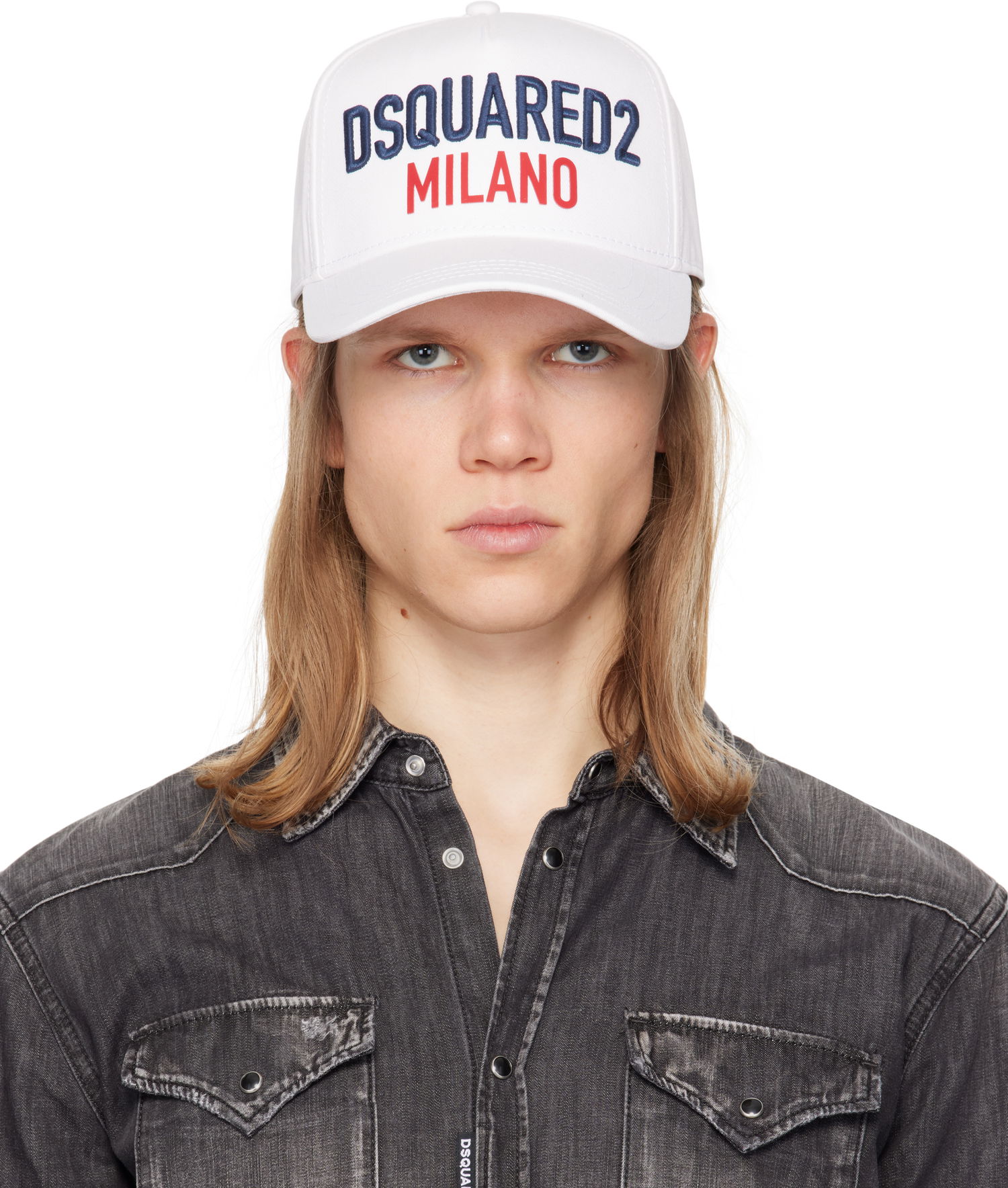Kapa DSQUARED2 Dsquared2 'Milano' Baseball Cap Bela | BCM0917-05C00001-1062, 0