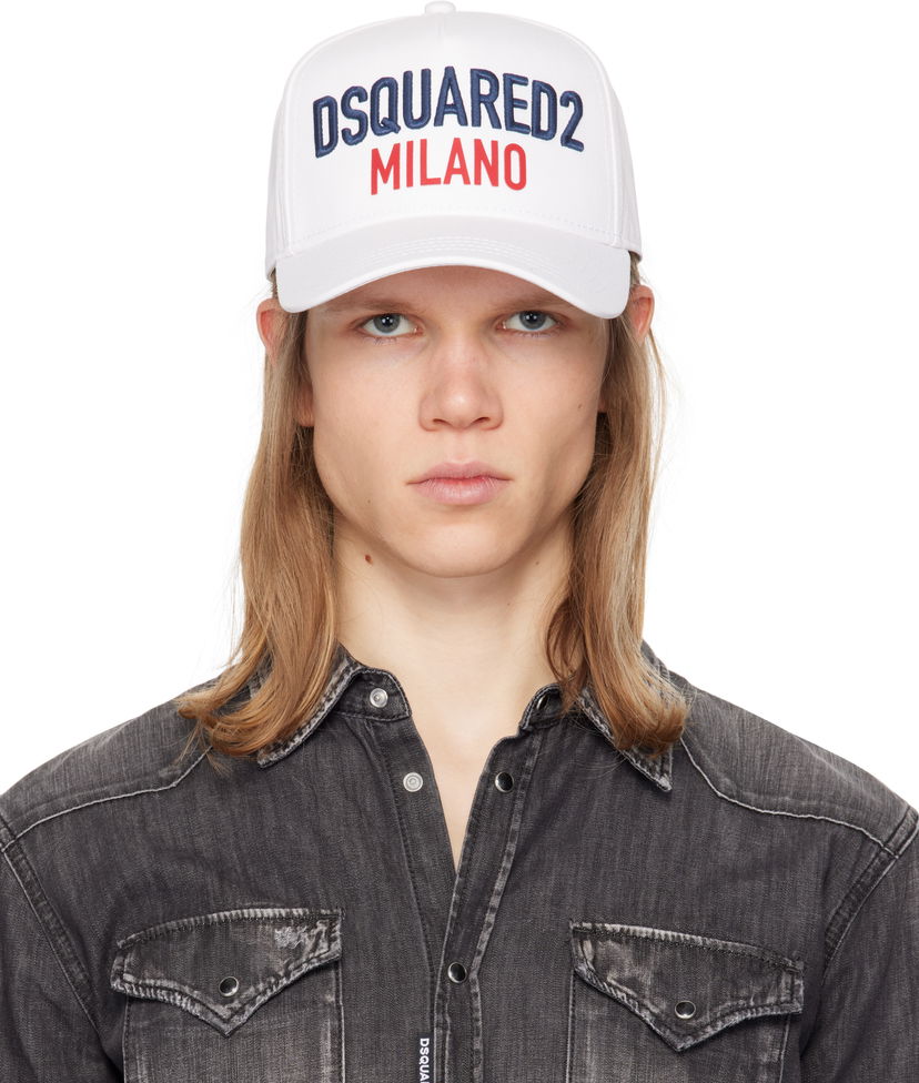Kapa DSQUARED2 Dsquared2 'Milano' Baseball Cap Bela | BCM0917-05C00001-1062