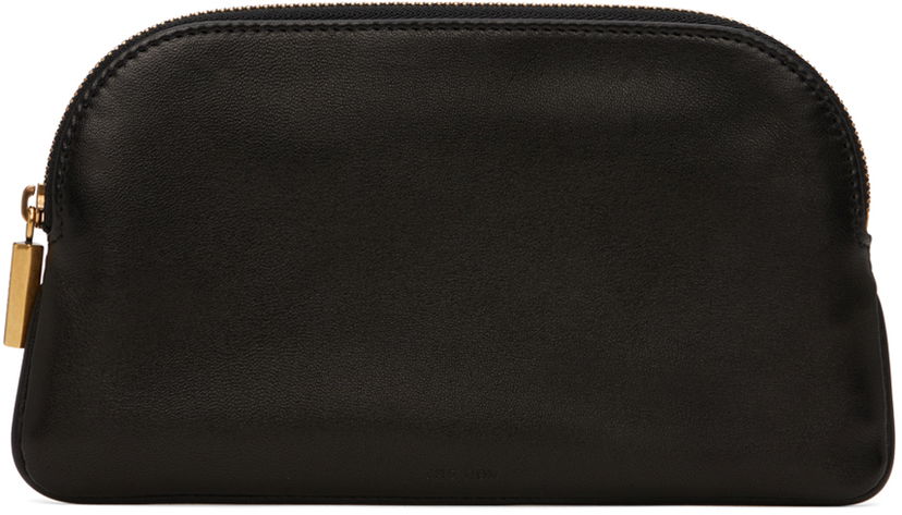 Potovalna torba The Row Leather Zip Pouch Črna | W1650M-L108