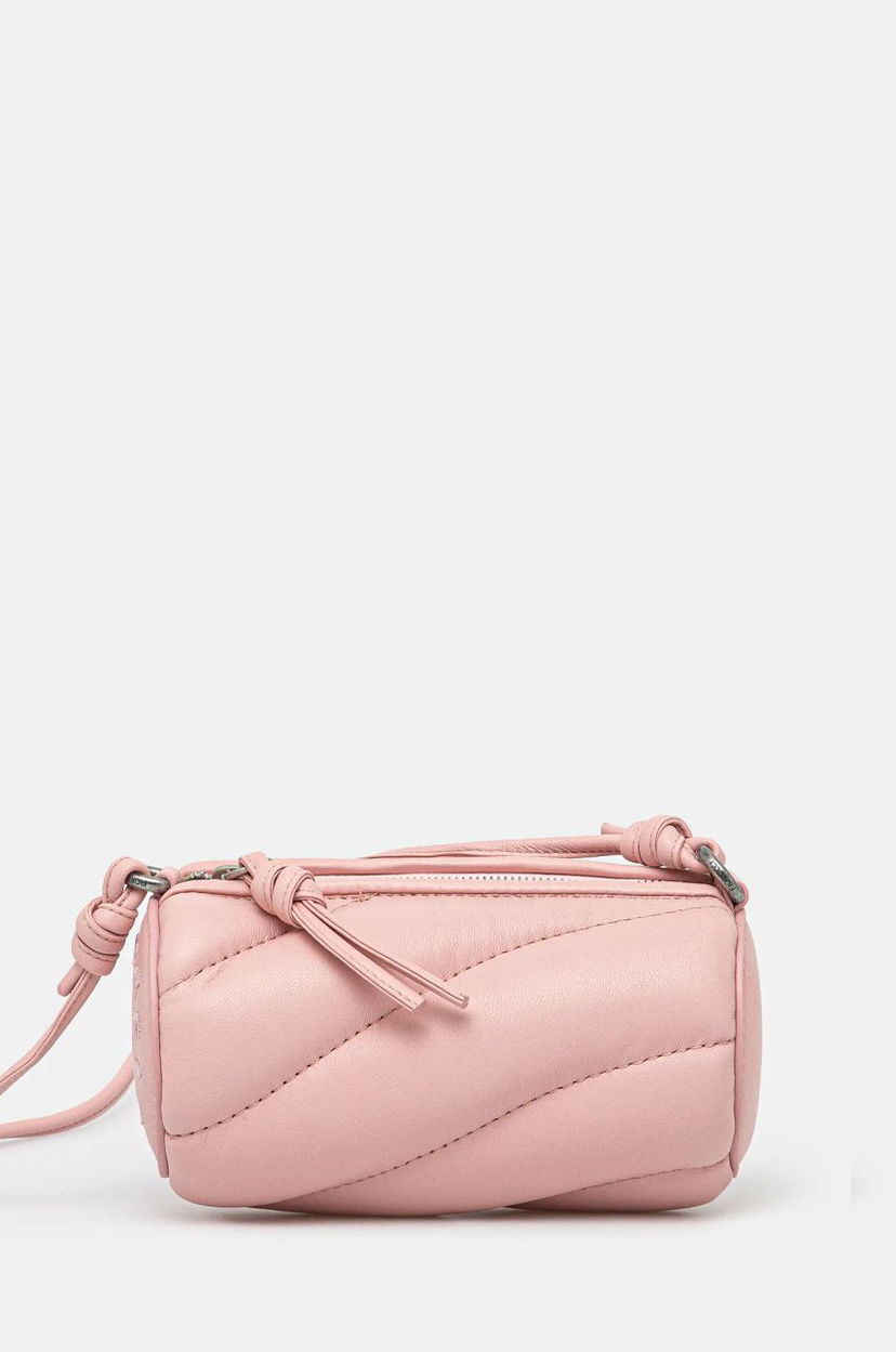 Torbica Fiorucci Micro Mella Leather Barrel Bag Roza | U01FMASL005LE04PN02