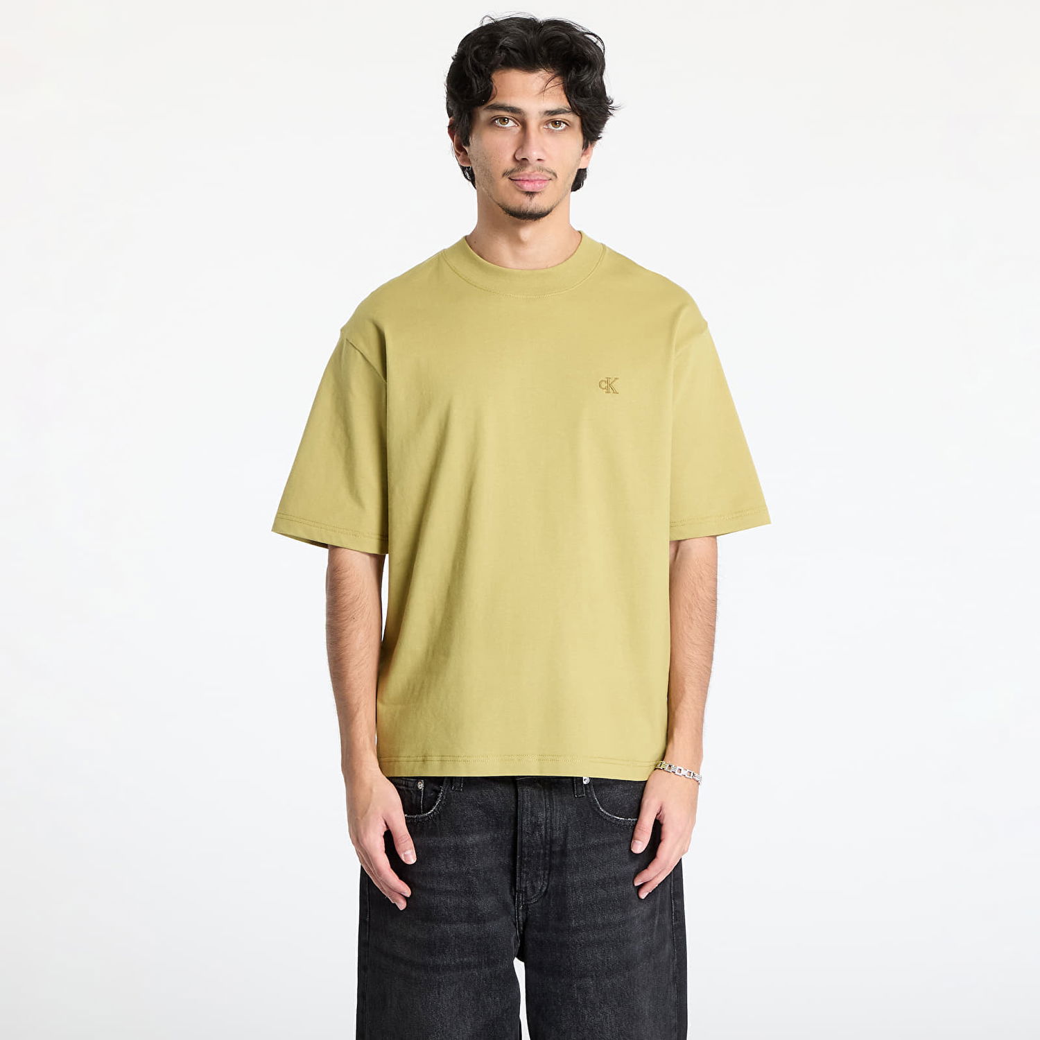 Majica CALVIN KLEIN Calvin Klein Jeans Heavy Relaxed T-Shirt Zelena | J30J326458 LMD, 0