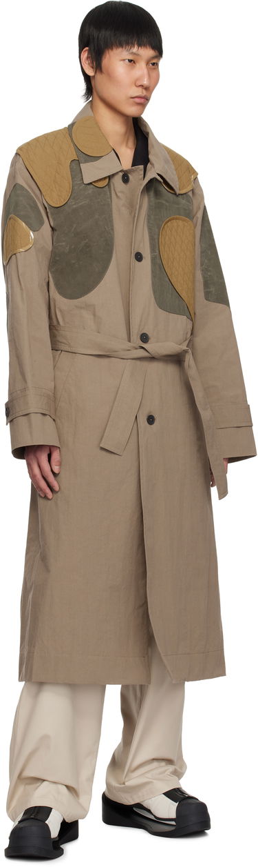 Trenčkot Craig Green Craig Green Utility Patch Trench Coat Rjava | CGSS25CWOLCO21, 3