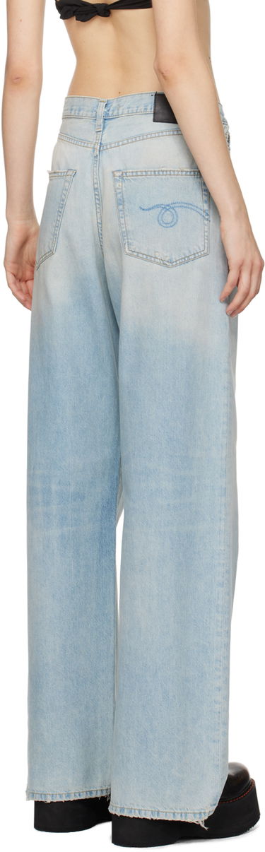 Kavbojke R13 R13 Damon Pleated Jeans Modra | R13W3147-897A, 2