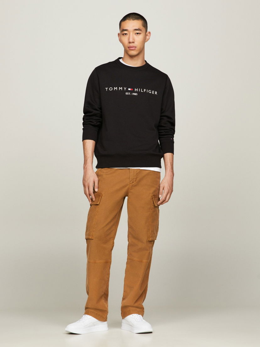 Pulover Tommy Hilfiger Pullover Sweatshirt Črna | MW0MW11596BDS
